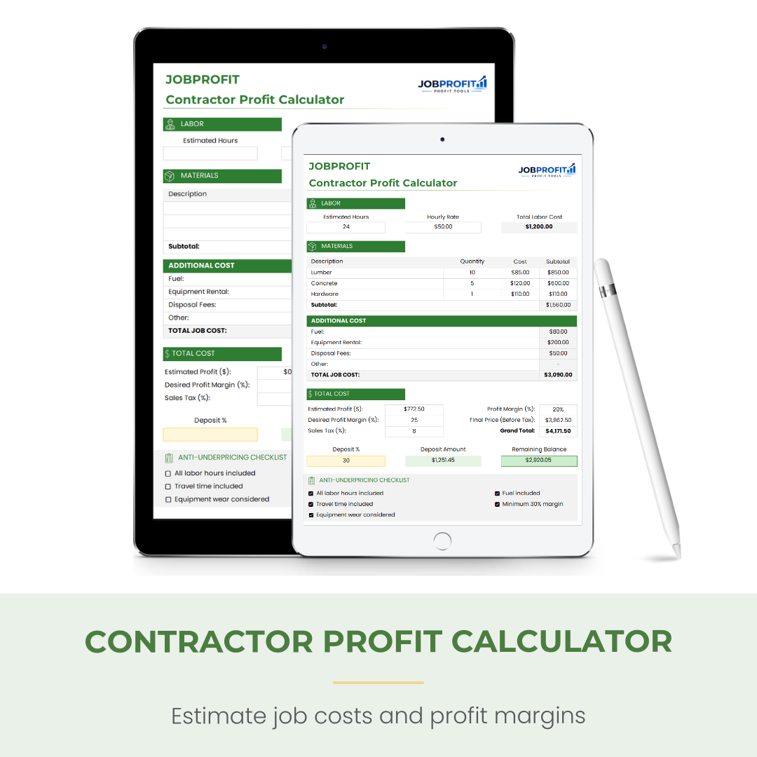 JOBPROFIT Profit System for Contractors