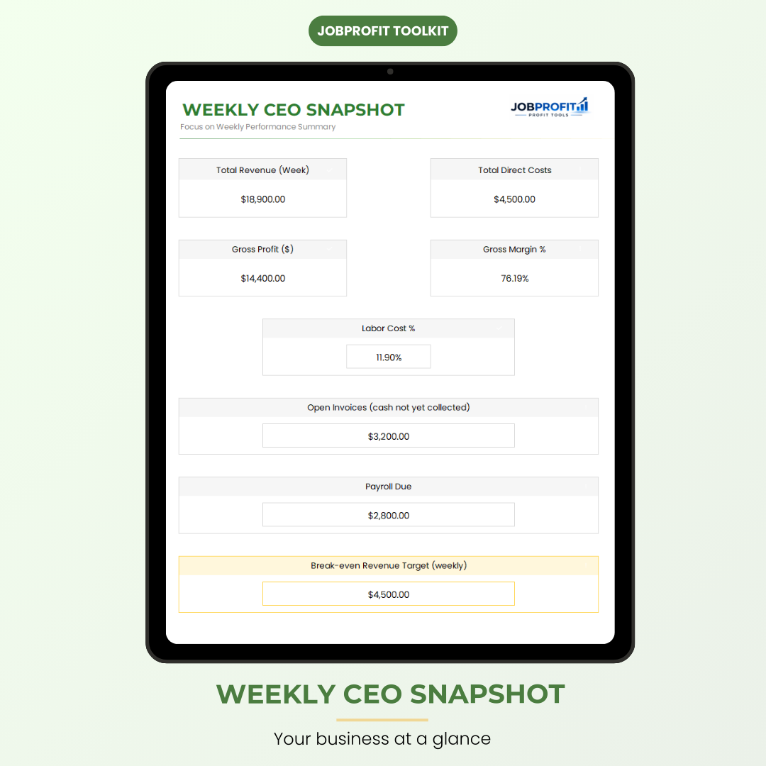 JOBPROFIT Profit System for Contractors